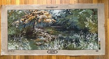 HUGE Needlepoint Canvas MARGOT, Creations de Paris "Sous Bois" Made in France