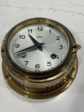 BRASS VINTAGE Selva  GERMANY SHIPS MARINE Clock