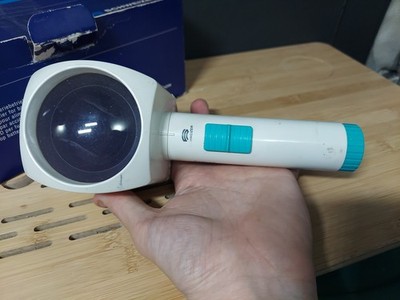 Okolux Schweizer Illuminated Hand Held Magnifier Magnifying Glass 12D 70mm Rare