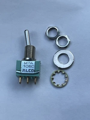 ALCO MTA 106D Mini Toggle Switch 2 Position ON-ON 125VAC Aircraft Hobby Project