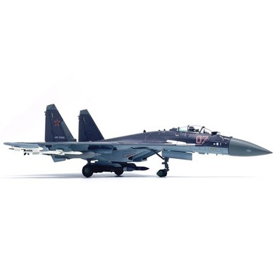 1/100 Maßstab Diecast Alloy Russische Su-35 Super Flanker Fighter Militärmodell