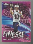 2024 Topps Chrome - Finesse Drake Maye #F-2 Pink Refractor (RC)