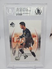 2004 SP AUTH #37 CRISTIANO RONALDO BGS AUTHENTIC BECKETT WITNESSED AUTH AUTO