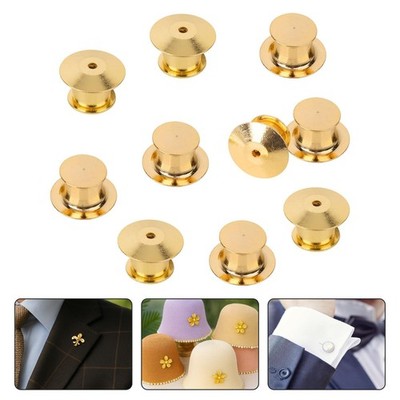 10/20/30 Stck. Sicherungsstift Abzeichen Rückseiten Messing Verschluss Halter Sicher Schmuck