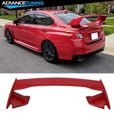 Fits 15-21 Subaru Wrx Sti 12-16 Impreza Trunk Spoiler Painted M7y Pure Red Abs Fits 15-21 Subaru Wrx Sti 12-16 Impreza Trunk Spoiler Painted M7y Pure Red Abs