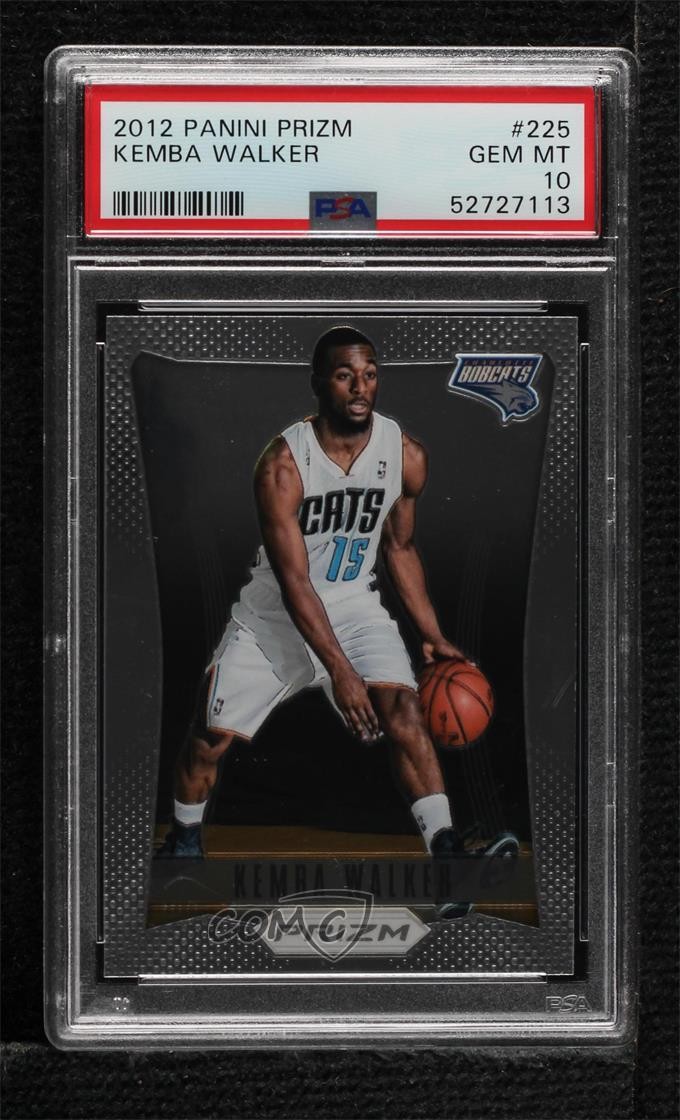 2012-13 Panini Prizm Kemba Walker #225 PSA 10 GEM MT 1s6