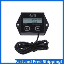 Waterproof Inductive Tachometer & Hour Meter for Small Engines - 2-Stroke & 4...