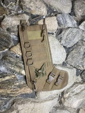 Military Tactical Christmas Green Canvas Hanging Stocking