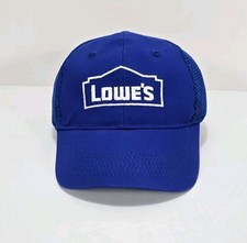 Lowes Hat Adult Strapback Blue Mesh Back Baseball Cap Employee Worker Uniform