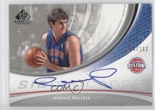 2005-06 SP Game Used Edition SIGnificance Silver 44/25 Darko Milicic Auto 3d3
