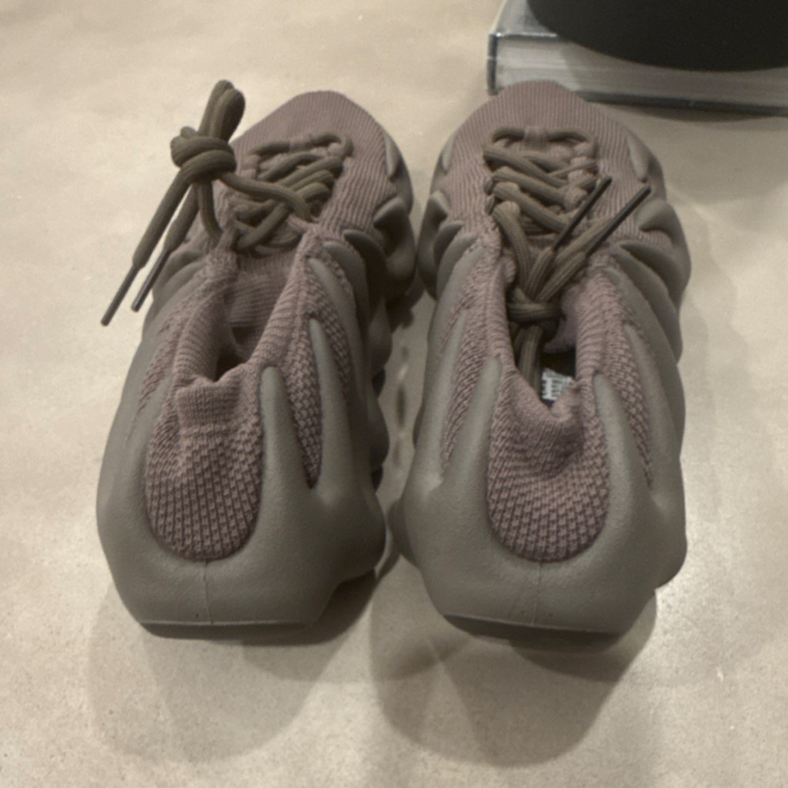 adidas Yeezy 450 Cinder GX9662 Brown Knit Textile Sneakers Lace Up Men's thumbnail 2