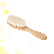 Men's Beard Cleaning Brush with Natural Wood Handle and Wool Bristles