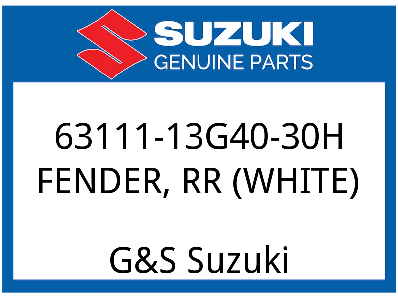 FENDER, RR (WHITE)