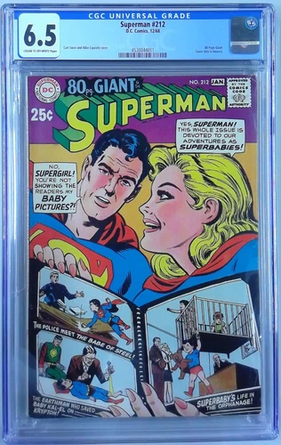 SUPERMAN (1939) 212 CGC 6.5 80 PAGE GIANT SUPERBABIES (SLAB GRADE)