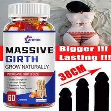 60 Gummy Male Enhancement Gummies Booster Thicker Last Longer Stronger Bigger