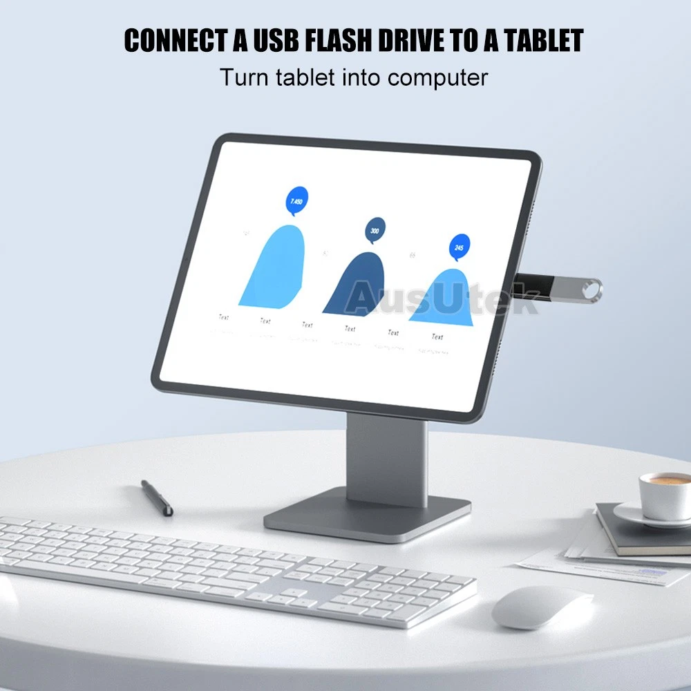 USB-C OTG Data Adapter USB 3.2 Type C Male to USB 3.2 A Female Cable Converter