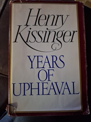 #ad #ad Years of Upheaval by Henry Kissinger 1st Edition 1982 With Dust Jacket Good $15.60