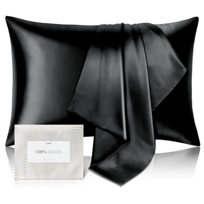 100% Pure Mulberry Silk Pillowcase King Size - Allergen Resistant, 600 Thread Co