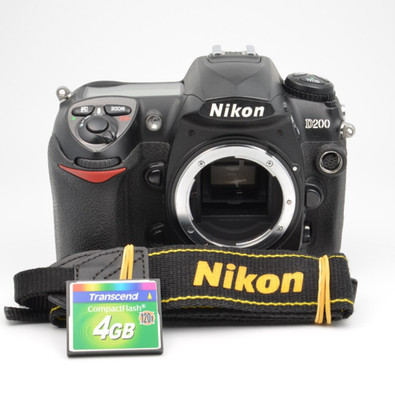Nikon D200 Gehäuse / Body (Schwarz) DSLR Kamera + Zustand *GUT*