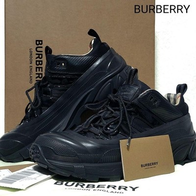 Men 9.5US Accessories Kiwami Burberry Sneakers Arthur Nova Check Black 43