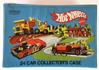 Vintage 1980 Mattel Hot Wheels 24 Car Vinyl Collector's Case With 2 Trays