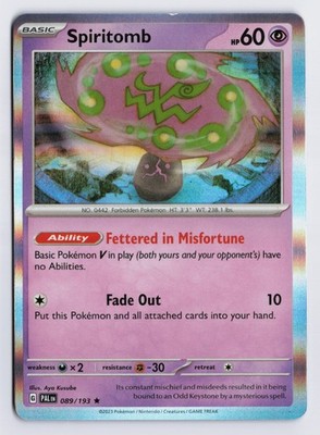 Spiritomb - PAL #089/193 SV02: Paldea Evolved Holofoil LP