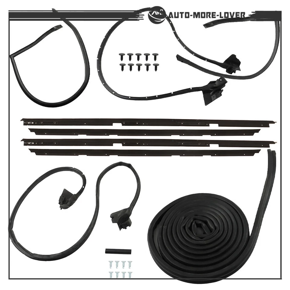 Kit de sellos impermeables 9 piezas para Chevrolet 2 puertas Malibu&LeMans 1978-80 1981 Foto 3 de 4