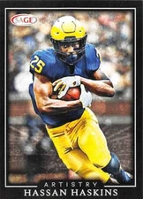 2022 Sage Low Series Artistry Black #ART-HH Hassan Haskins NM-MT ID:41446