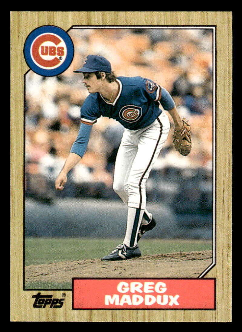 1987 TOPPS TRADED GREG MADDUX ROOKIE CHICAGO CUBS #70T NM-MT X7804