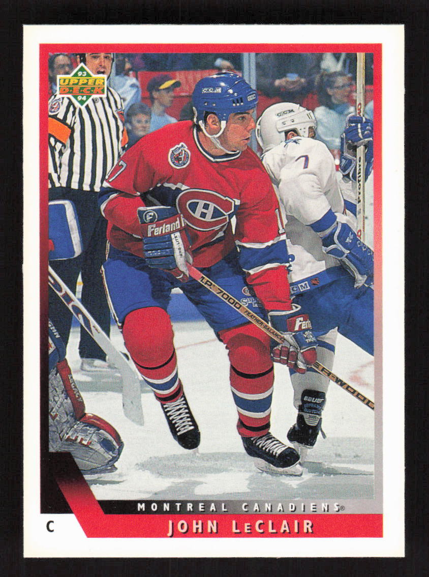 1993-94 Upper Deck #167 John LeClair Montreal Canadiens