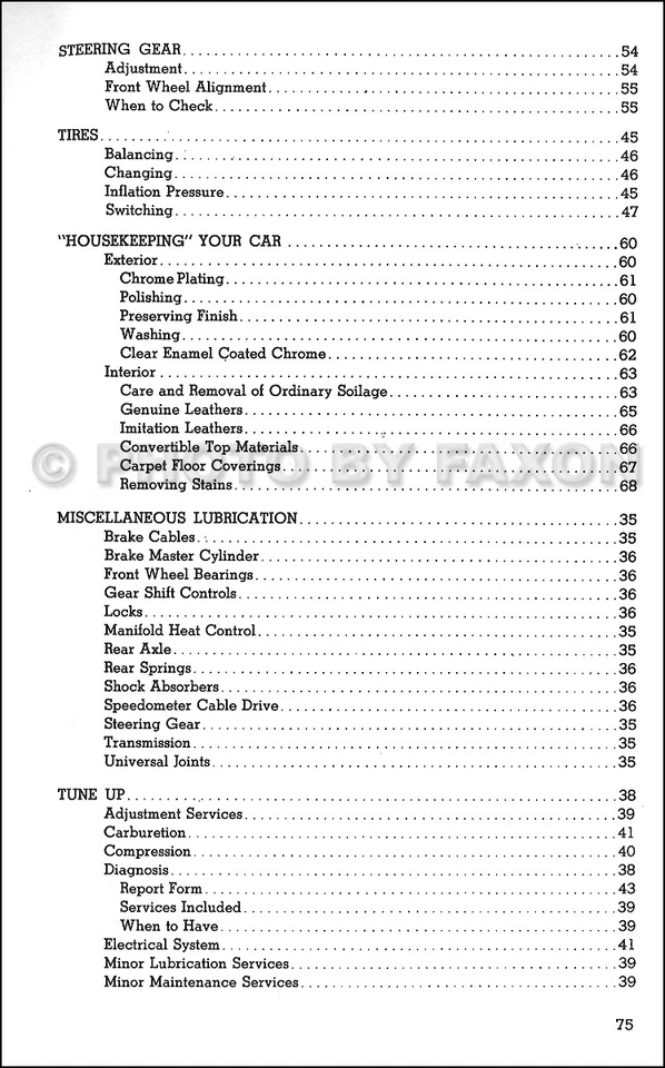 Manuale Del Proprietario Pontiac 1952 Chieftain Streamliner Catalina - Immagine 3 di 3