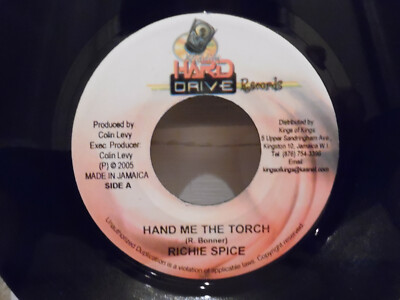 RICHIE SPICE - HAND ME THE TORCH - ULTIMATE SHINE - ROOTS DANCEHALL - REGGAE -7''