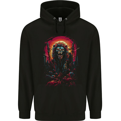Dämonenlöwe Zombie Kinder Kinder Hoodie