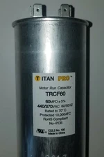 Titan Pro TRCF60 Motor Run Capacitor 440/370VAC Qty. 2