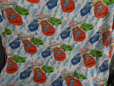 Nascar Race Cars Bedding Twin Flat Bed Sheet /Cutter Fabric