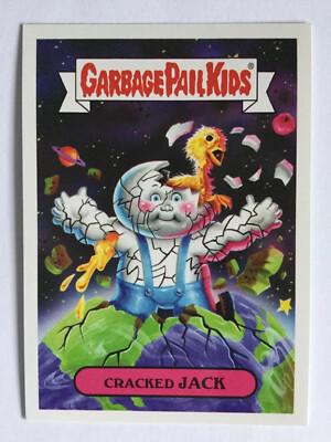 Garbage Pail Kids Topps 2017 Adam-Geddon Sticker Monster 1a Cracked Jack