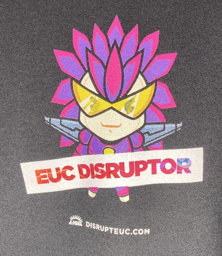 RUSSELL ATHLETIC EUC Disruptor Hoodie Black Oxford Size M Women’s Pink Purple - Picture 9 of 15