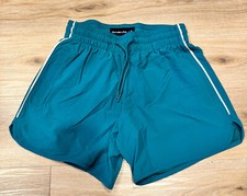 Abercrombie  Fitch - Swim Trunks in Teal  White Stripe XS