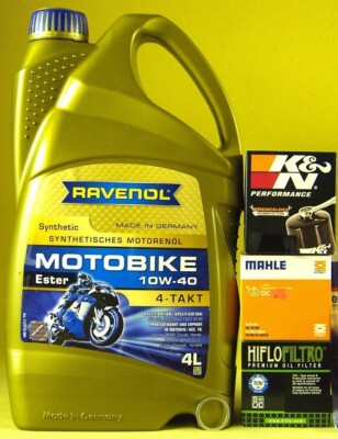 Ravenol Motobike 10W40 Öl+ Ölfilter TRIUMPH 660 765 Street Triple - 660 Trident