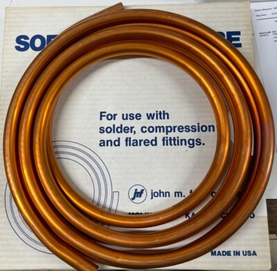 Soft Copper Tubbing/Pipe 5/8'' OD x 15'. FREE SHIPPING
