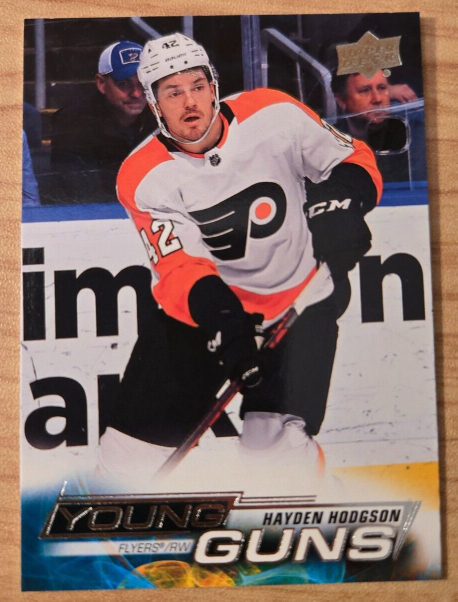HAYDEN HODGSON 2022-23 UPPER DECK YOUNG GUNS ROOKIE CARD YG RC #207 207