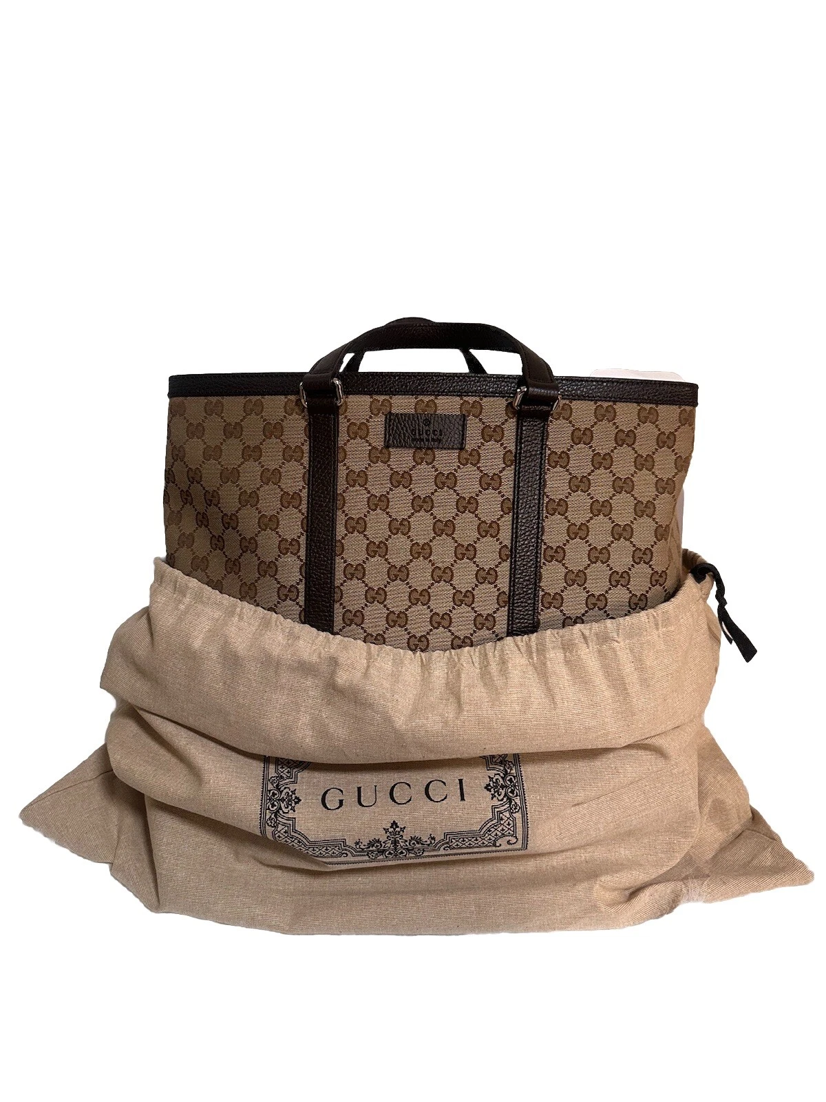 Sac fourre tout Gucci beige/marron original toile GG marron NEUF AVEC ÉTIQUETTES