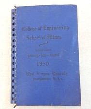 1950 West Virginia Univ College Of Engineering School Of Mines Morgantown 6.4.82
