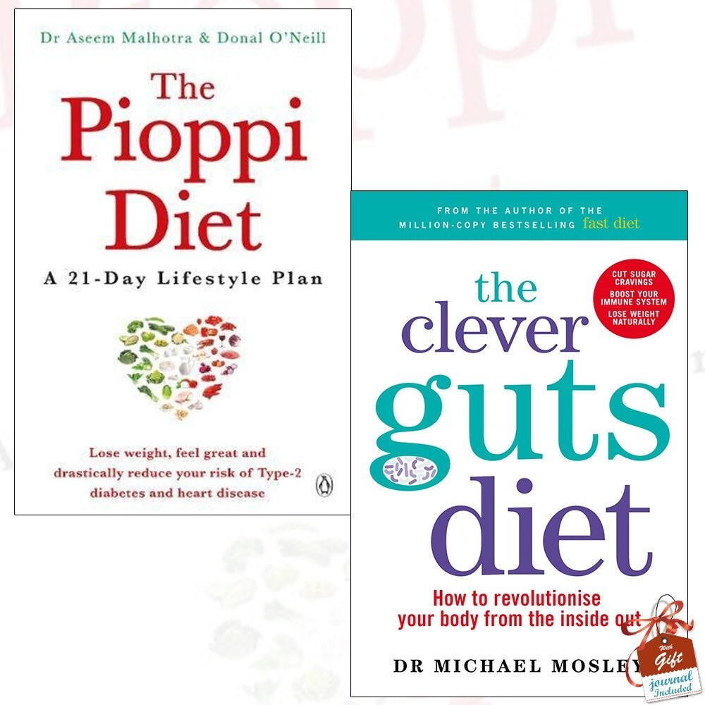 The Pioppi Diet and The Clever Guts Diet 2 Books Collection Set Paperback NEW