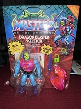 Masters of the Universe Dragon Blaster Skeletor Deluxe Unpunched New Mint