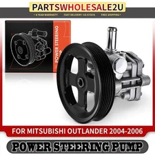 Power Steering Pump w/Pulley w/o Reservoir for Mitsubishi Outlander 04-06 2.4L
