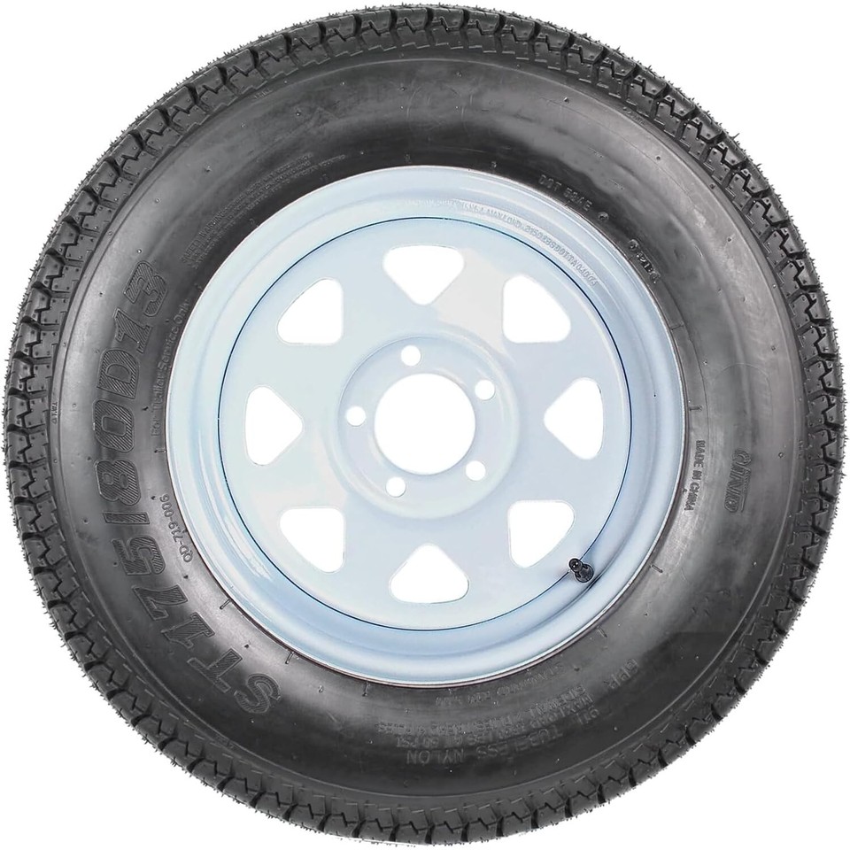 2pcs ST175/80D13 Trailer Tires with Rims 175/80 C 13 LRC 5 Lug on 4.5 ...