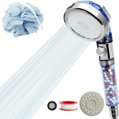 REHAVE Jetting Shower Head, Modern Style, 3 Mode Shower Sprayer, High Pressur...