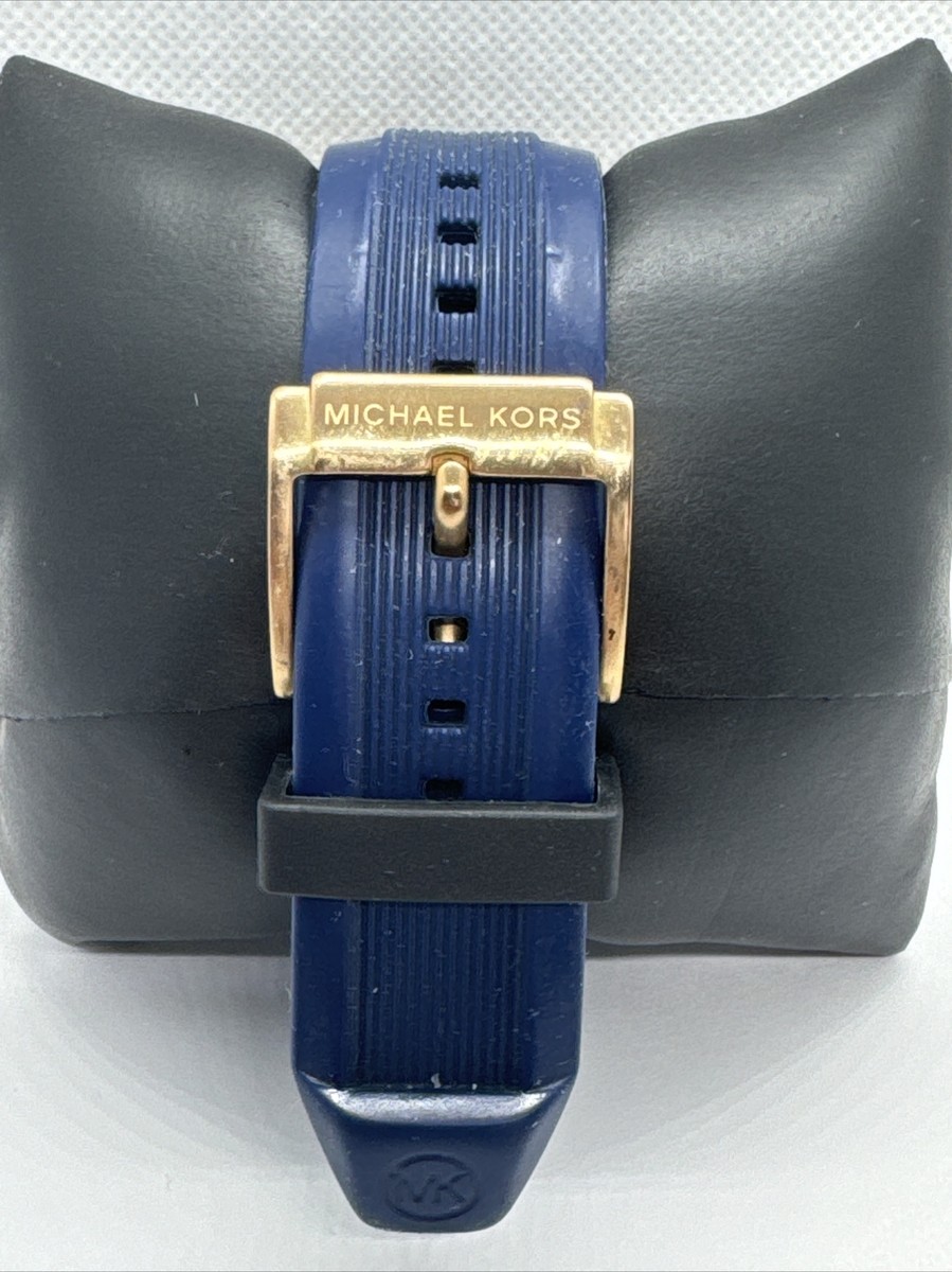 Michael Kors Dylan MK8295 Women's Blue Silicone Analog Dial Quartz