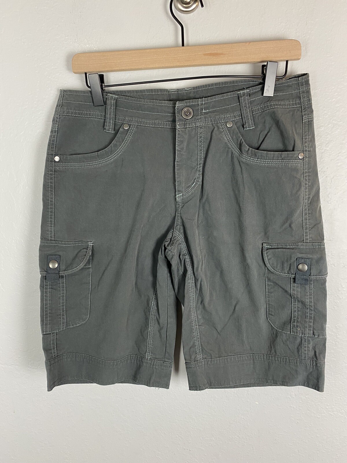 Kuhl Splash Cargo Shorts Womens Vintage Patina Dye Gr… Gem